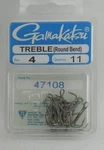 Gamakatsu 47108 #4 Round Bend Bronze Treble Hook 12CT. Fixed Price $12.94.