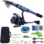 Fishing Rod And Reel Set Carbon Fiber Telescopic 12+1BB Spinning. Fixed Price $106.99.