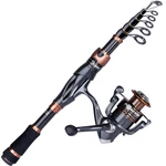 Plusinno Fishing And 1.98M / 6.49FT, Rod+reel(no Lures&line). Fixed Price $52.54.