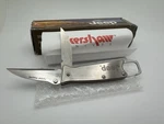 Kershaw Kai 1001 Twocan Pocket Knife Scissors Carabiner Discontinued Jeep W/box. Fixed Price $60.00.