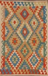 South-western Geometric Kilim Area Rug Wool Flat-weave Tribal Carpet 3'X5' New. Fixed Price $89.69.