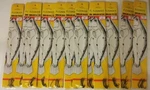 Lot 12 Fluke Flounder Rigs Fishing Snelled Mustad #9 Hook Nylon Leaders. Fixed Price $9.99.