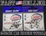 2-PACK Eagle Claw L25PGH-2 Lazer Sharp Axs Keeper Drop Shot Fishing Hook New. Fixed Price $11.96.