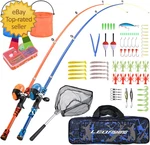 Portable Kids Fishing Rod Set 2PACK Telescopic Poles For Boys And Girls. Fixed Price $50.99.