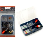 Celsius Lead-free Ice Fishing Kit Jigs, Hooks, Depth Finder, Floats, Box #IFA-26. Fixed Price $9.99.