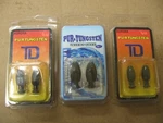 Lot Of Tungsten Fishing Skirt Keeper Weights 2- 3/8OZ. 1- 3/4OZ.. Fixed Price $20.00.