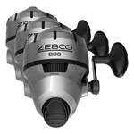 Zebco 888 Spincast Fishing Reel Size 80, 2.6:1, Silver, 3 Bearings, Bite Alert. Fixed Price $170.03.