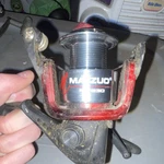 Matzuo MZ-230 Spinning Reel Black Red Silver 6LB/230YD 8LB/150YD 10LB/125YD. Fixed Price $9.64.