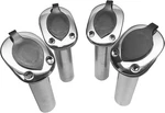 X4 SS304 Fishing Rod Holder 9.5'' Flush Mount Degree Pvc Cap. Fixed Price $119.55.