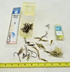 Mustad 1/0 Treble Hooks 6/0 Barrel Swivel Snell 2/0 Lot Terminal Tackle. Fixed Price $14.95.