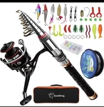 Shinepick BS001-SP-US-123 Telescopic Fishing Pole And Reel Combo Full Kit. Fixed Price $39.90.
