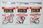 3 Packs Owner Bass Drop Shot Wacky Minnow Mosquito Nose Hook 5177-121 Size 2/0. Fixed Price $12.95.