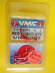 Vmc Bug Eye Hooks -1/16 Oz -size 1/0 -7316TR/BG/RD -red- Per Pack. Fixed Price $5.05.