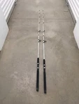 2 Shakespeare Tiger Spinning Rods 7 Fresh/saltwater Catfish/trolling Med Black. Fixed Price $48.00.