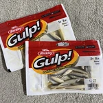 (2) Berkley Gulp Fishing Baits 3" Split Tail Minnow Smelt Color - Fast Shipping!. Fixed Price $22.99.