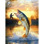 Fishing Diamond Art Kits For Adults, Fisherman Painting Beginn. Fixed Price $18.99.