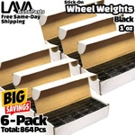 Box 1 Oz Black Wheel Weights Stick-on Adhesive Tape Total 864 Pcs Lead-free. Fixed Price $130.54.