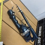 Dl Telescopic Folding Fishing Machine Rod & Reel Euc. Fixed Price $19.99.