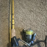 Sienna 2500 Fd 4 Bearings Shimano Reel Eagle Claw CG66MS2 Spinning Mediumrod. Fixed Price $25.10.