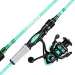 One Bass Spirit Flame Fishing Rod Reel Combo, Spinning Pole With Grap.... Fixed Price $88.77.