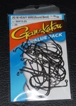 Pack Gamakatsu 60415-25 Ns Black 90 Degree Heavy Wire Jig Hooks Size 5/0. Fixed Price $16.99.