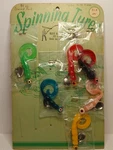 Vintage Store / Dealer Fishing Display Card Spinning Lures. Fixed Price $15.00.