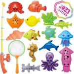 15 Multicolor Fish Game Set With Pole Net Learning Bath Toys For Kids. Fixed Price $16.49.