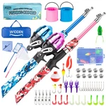 Widden 2 Pack Kids Fishing Pole, Portable Telescopic Poles Set F.... Fixed Price $81.57.