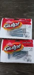 2 Packs Berkley Gulp Fishing Baits 3" Split Tail Minnow Blue Shiner Color. Fixed Price $22.00.