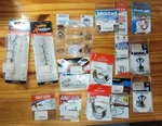 Large Lot Of Fishing Hooks, Assorted Name Brands, New Packages. Fixed Price $45.00.