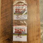2 Packs Tru Turn Blood Red Size 6 Bait Holder Hook Count Package 853ZS. Fixed Price $9.99.