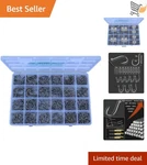 Fishing Hooks Bulk 400PCS High Carbon Steel Saltwater Freshwater Gear Set. Fixed Price $20.98.