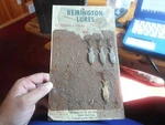 4 Vintage Remington Lures For Spinning And Casting Metal Fishing Card. Fixed Price $75.00.
