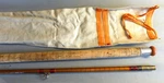 Ex+ Olivers Of Knebworth British High Quality 2PC Glass Carp Rod Canvas Case. Fixed Price $149.95.