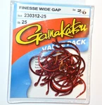 Gamakatsu Finesse Wide Gap Hooks Size 2/0 230312-25 Bass Senko Value Pack. Fixed Price $14.95.