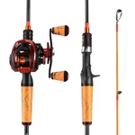 One Bass Fishing Rod And Reel Combo, Medium Fast Baitcasting 24-TON Ca.... Fixed Price $89.82.