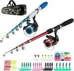 Fishing Rod Reel Combos Collapsible Kit, 2PCS Telescopic .... Fixed Price $41.91.