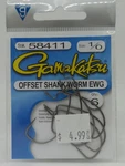 Gamakatsu 1/0 Offset Shank Worm Ewg Hooks Pack 6 St# 58411. Fixed Price $5.99.