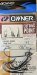 Owner #5102-111 Cutting Point Offset Worm Wide Gap Hook Size 1/0-1PK 6PCS-NEW. Fixed Price $12.88.