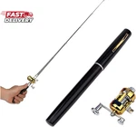 2023 Pocket Size Fishing Rod - Pen Pole And Reel Combo, Portable Telesco. Fixed Price $24.07.