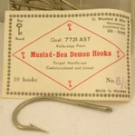 Mustad 7731A 5/0 10CT Knife P Needle Eye Demon Hook. Fixed Price $36.98.