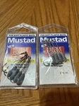 2 Packs Mustad 3/0 91766BLN Needle Power Lock Weighted 3/16OZ Hook Plastic Bait. Fixed Price $12.99.