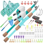Widden Kids Fishing Pole 2 Pack Telescopic Rod Reel. Fixed Price $89.99.