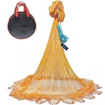 Nylon Multfilament Cast Net, American Style Hand Throwing Fishing With Zi.... Fixed Price $44.48.