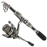 Sougayilang Fishing Rod And Reel Combo 5.9FT Telescopic Carbon Fiber. Fixed Price $50.71.