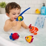Tolo Magnetic Bath Fishing Toy Set Blue Rod 3 Toddler Water Play. Fixed Price $11.96.