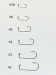 100 Mustad 32755BR Bronze Regular Bend Jig Hooks Do It Molds Sizes #10 Thru #4/0. Fixed Price $6.39.