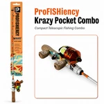 Profishiency Tiny Krazy Spincast Combo 21" Light Moderate Fiberglass Rod Reel. Fixed Price $29.99.