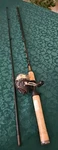 Shakespeare Crusader CRSC602M 6' 2PS Medium Act Spin Cast Fishing Combo Vgc. Fixed Price $20.00.