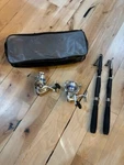 Travel Fishing Set Ministoream 6.89FT Collapsible Rods Spinning Reels - 4PCS. Fixed Price $30.00.